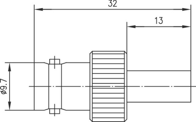 Telegärtner 100027514 100027514 BNC-Steckverbinder Kupplung, gerade 75Ω 1St.