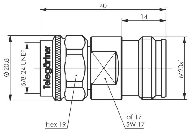 Telegärtner 100024210 100024210 N-Adapter N-Stecker - 4.3-10-Buchse 1St.