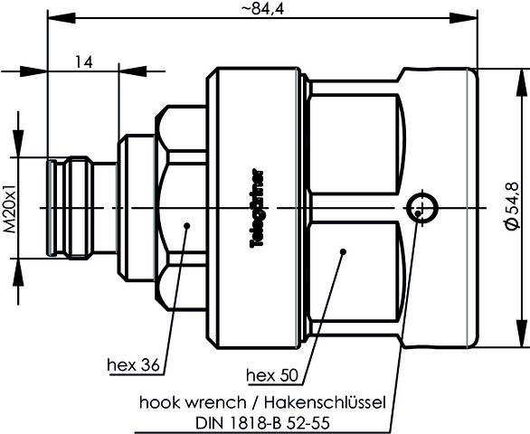 Telegärtner 100025290 100025290 4.3-10 Steckverbinder 1St.