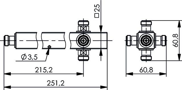 Telegärtner 100024307 100024307 N Power Splitter 1St.