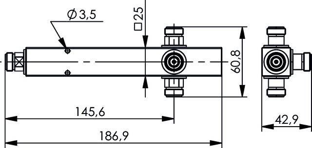 Telegärtner 100024306 100024306 N Power Splitter 1St.