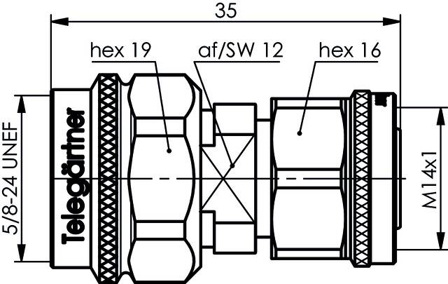 Telegärtner 100024196 100024196 N-Adapter N-Stecker - 1St.