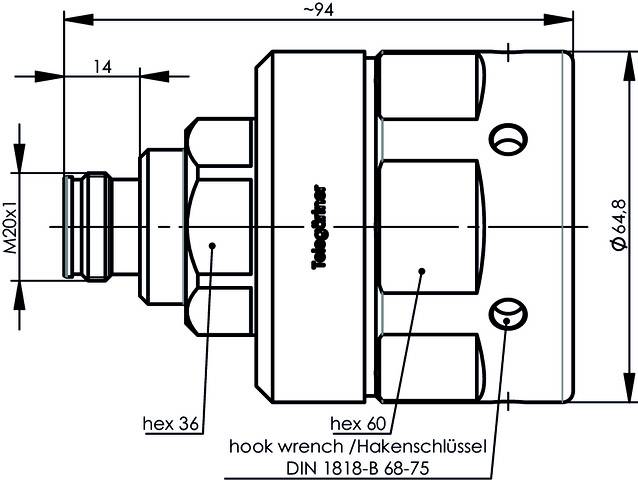 Telegärtner 100025291 100025291 4.3-10 Steckverbinder 1St.
