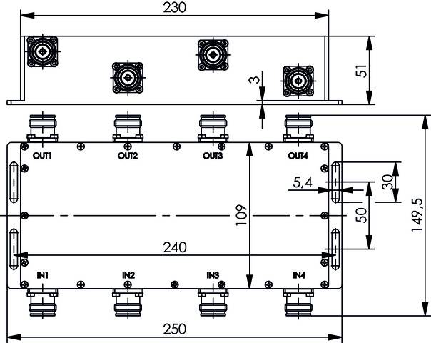 Telegärtner 100025430 100025430 4.3-10 Hybrid-Koppler 1St.
