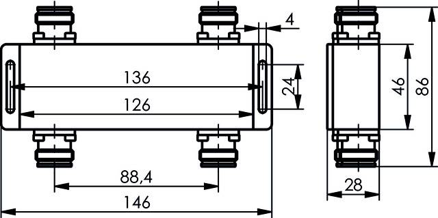 Telegärtner 100025407 100025407 4.3-10 Hybrid-Koppler 1St.
