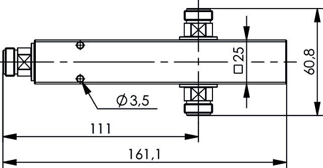 Telegärtner 100024305 100024305 N Power Splitter 1St.