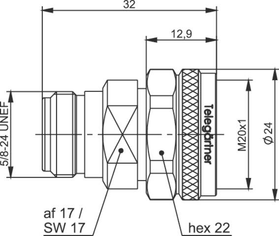 Telegärtner 100024191 100024191 4.3-10 Adapter 4.3-10 Stecker - N-Buchse 1St.