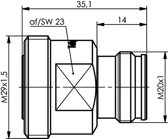 Telegärtner 100024541 100024541 7-16-Adapter 4.3-10-Buchse - 7-16-DIN-Buchse 1St.