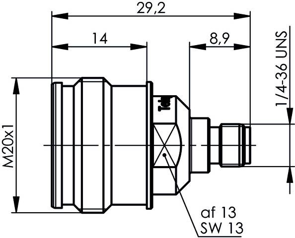 Telegärtner 100025338 100025338 4.3-10 Adapter 4.3-10-Buchse - 1St.