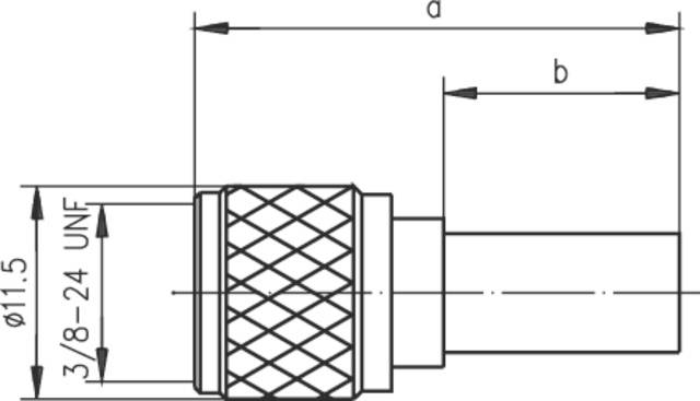 Telegärtner 100024358 100024358 Mini-UHF-Steckverbinder Stecker, gerade 50 Ω 1 St.