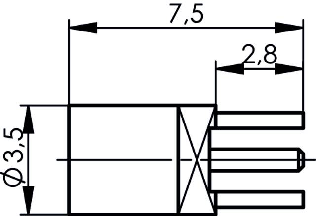 Telegärtner 100025114 100025114 MMCX-Steckverbinder Kupplung, gerade 50 Ω 1 St.