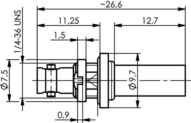 Telegärtner 100025065 100025065 BNC-Steckverbinder Kupplung, gerade 1St.