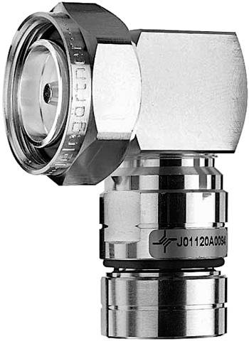 Ein verchromter Rohrwinkelanschluss mit sechskantiger Überwurfmutter, geeignet für Hochdruckanwendungen in hydraulischen Systemen.