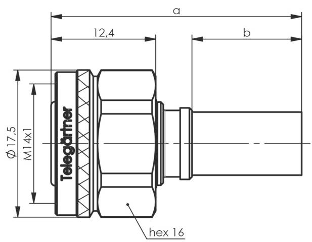 Telegärtner 100025475 100025475 2.2-5 Steckverbinder Stecker, gerade 1St.