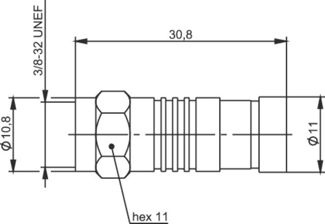 Telegärtner 100025628 100025628 F-Steckverbinder Stecker, gerade 75Ω