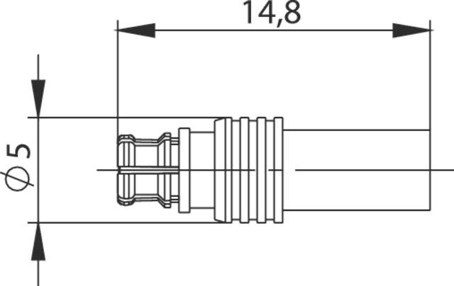 Telegärtner 100025161 100025161 SMP-Steckverbinder Kupplung, gerade 50Ω 1St.