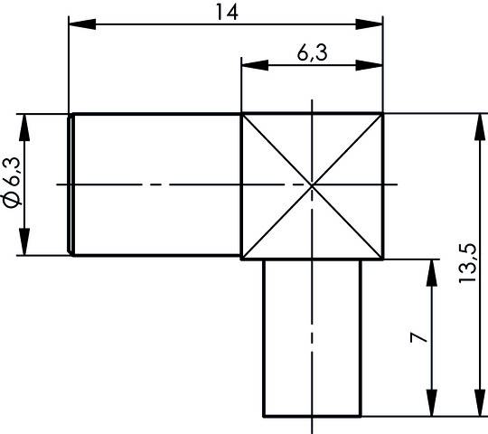 Telegärtner 100024876 100024876 SMB-Steckverbinder Kupplung, gewinkelt 50Ω 1St.