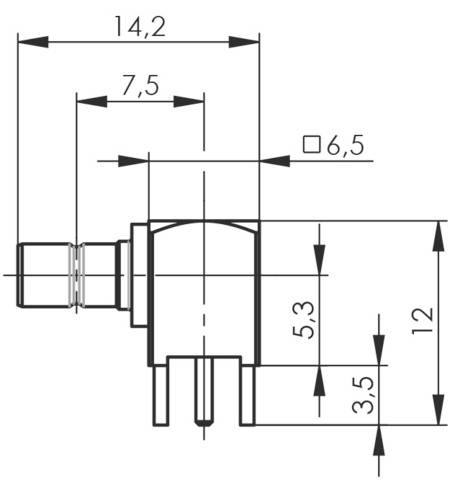 Telegärtner 100024863 100024863 SMB-Steckverbinder Stecker, gewinkelt 50 Ω 1 St.