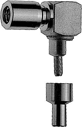 Telegärtner 100024891 100024891 SMB-Steckverbinder Kupplung, gewinkelt 50Ω 1St.