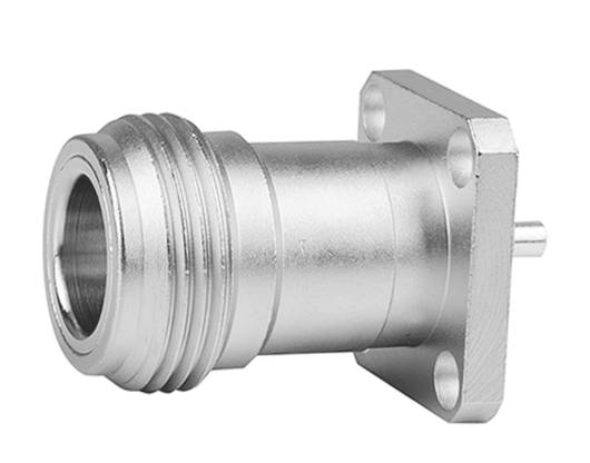 Metallverbindungselement mit Innengewinde und Flansch, für mechanische oder elektronische Anwendungen geeignet.