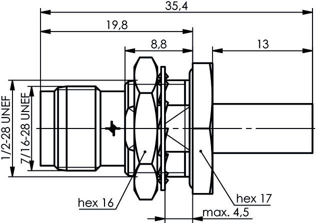 Telegärtner 100023810 100023810 TNC-Reverse-Steckverbinder 1St.