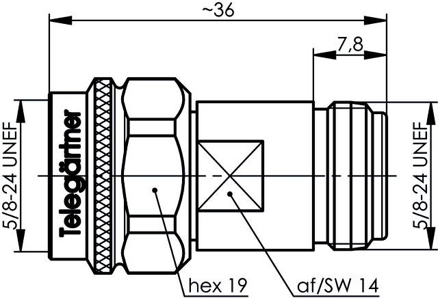 Telegärtner 100024113 100024113 N-Adapter N-Stecker - 1St.