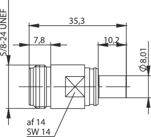 Telegärtner 100024114 100024114 N-Adapter N-Stecker - 1St.