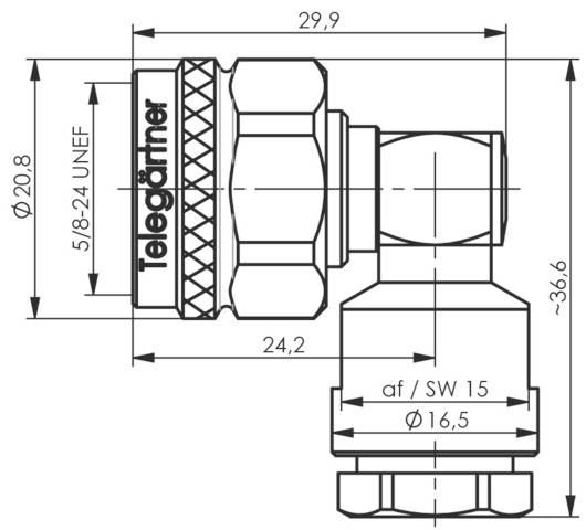 Telegärtner 100023946 100023946 N-Steckverbinder 1St.