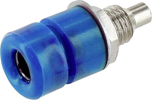 Econ connect TB40BL Laborbuchse Buchse, Einbau Stift-Ø: 4mm Blau Bulk