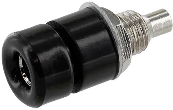 Econ connect TB40SW Laborbuchse Buchse, Einbau Stift-Ø: 4 mm Schwarz Bulk