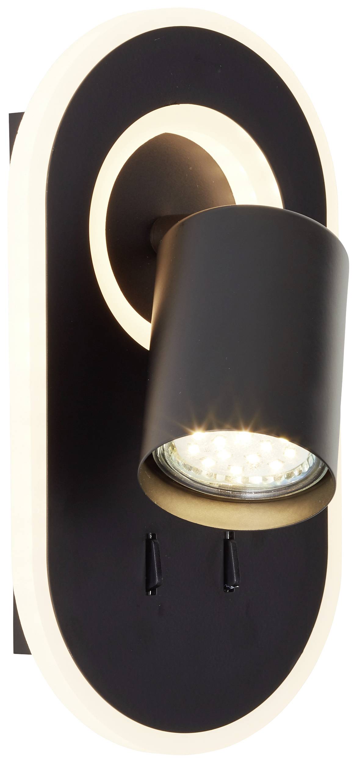 Brilliant Kimon G99556/06 LED-Wandstrahler GU10 Schwarz