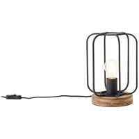 Brilliant Tosh 93147/66 Tischlampe E27 Holz (dunkel), Schwarz (korund) Brilliant Tosh 93147/66 Tischlampe E27 Holz (dunkel), Schwarz (korund)