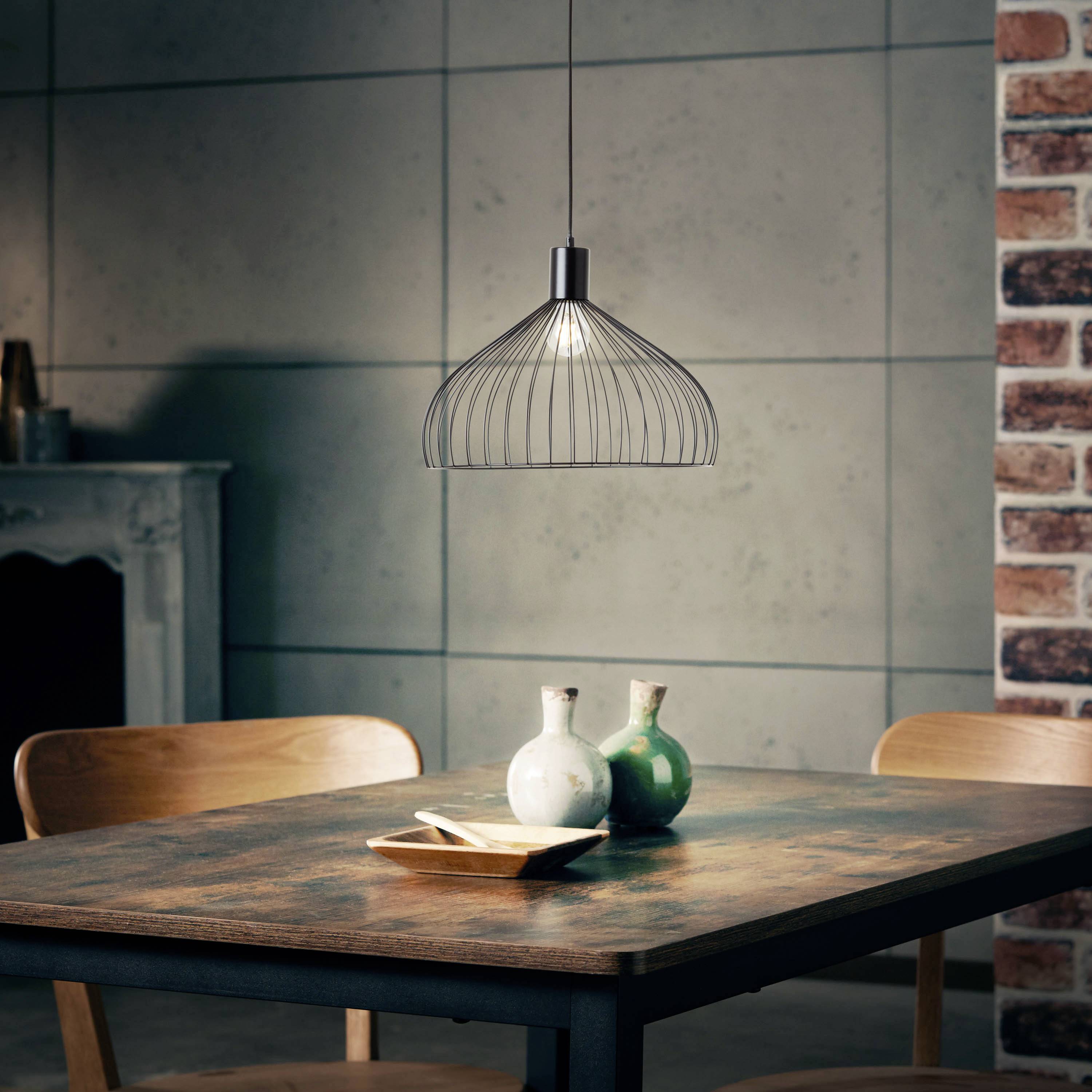 Brilliant Blacky 99392/06 Pendelleuchte E27 Schwarz (matt)