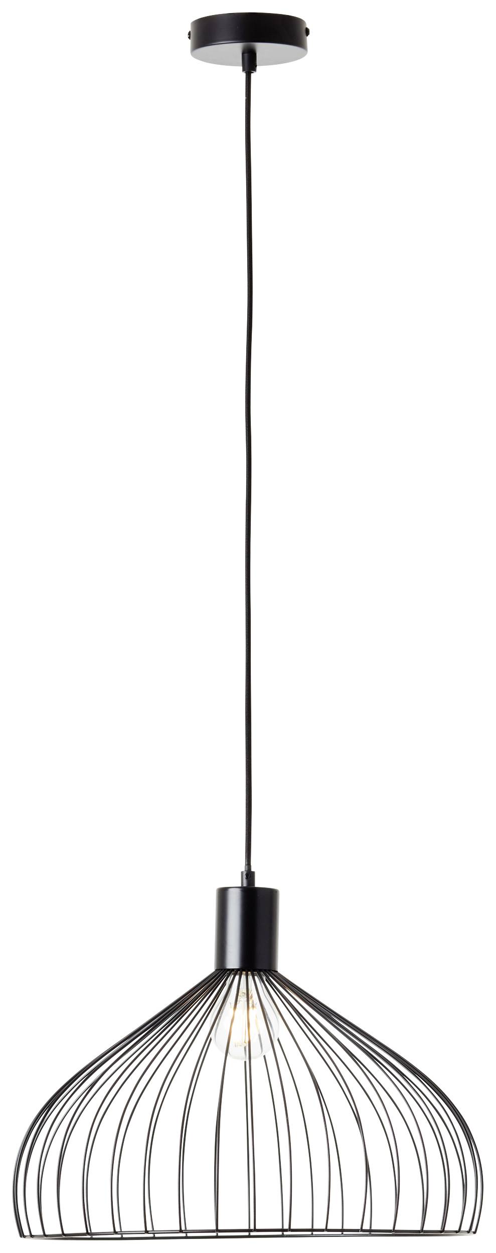 Brilliant Blacky 99392/06 Pendelleuchte E27 Schwarz (matt)