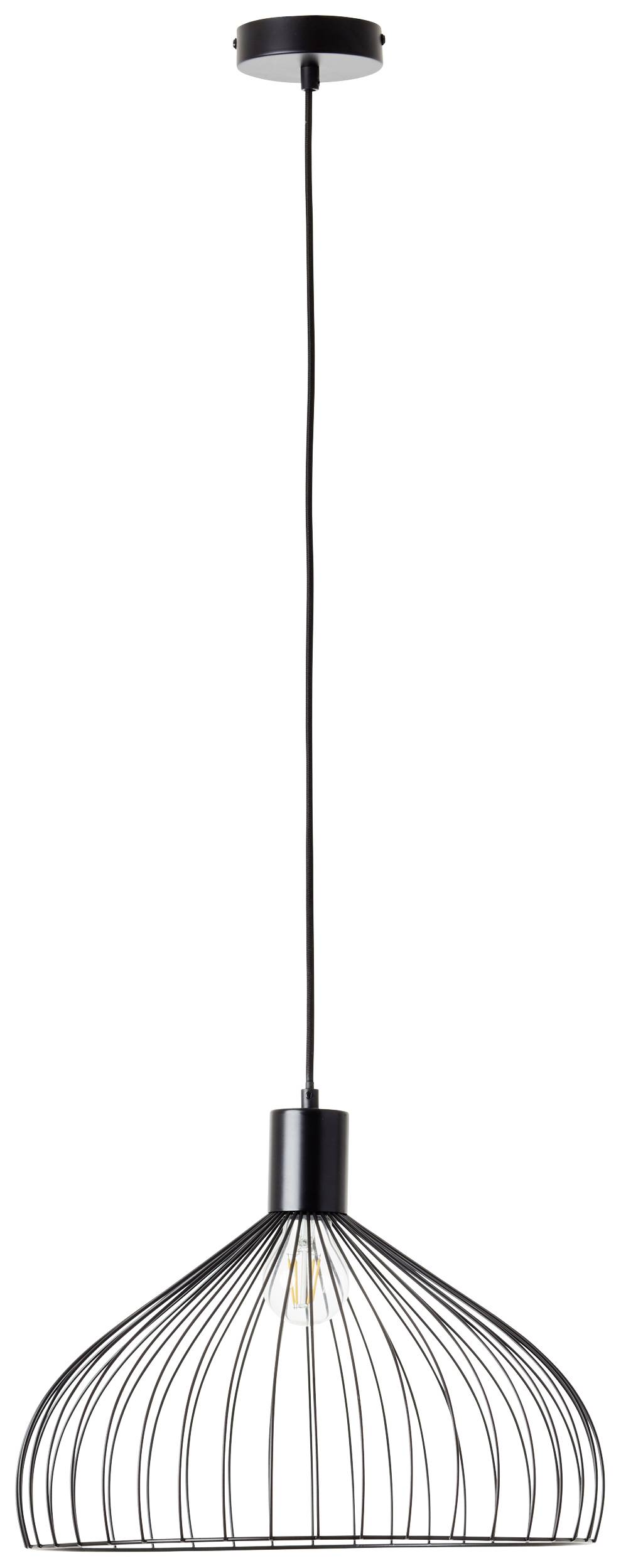 Brilliant Blacky 99392/06 Pendelleuchte E27 Schwarz (matt)