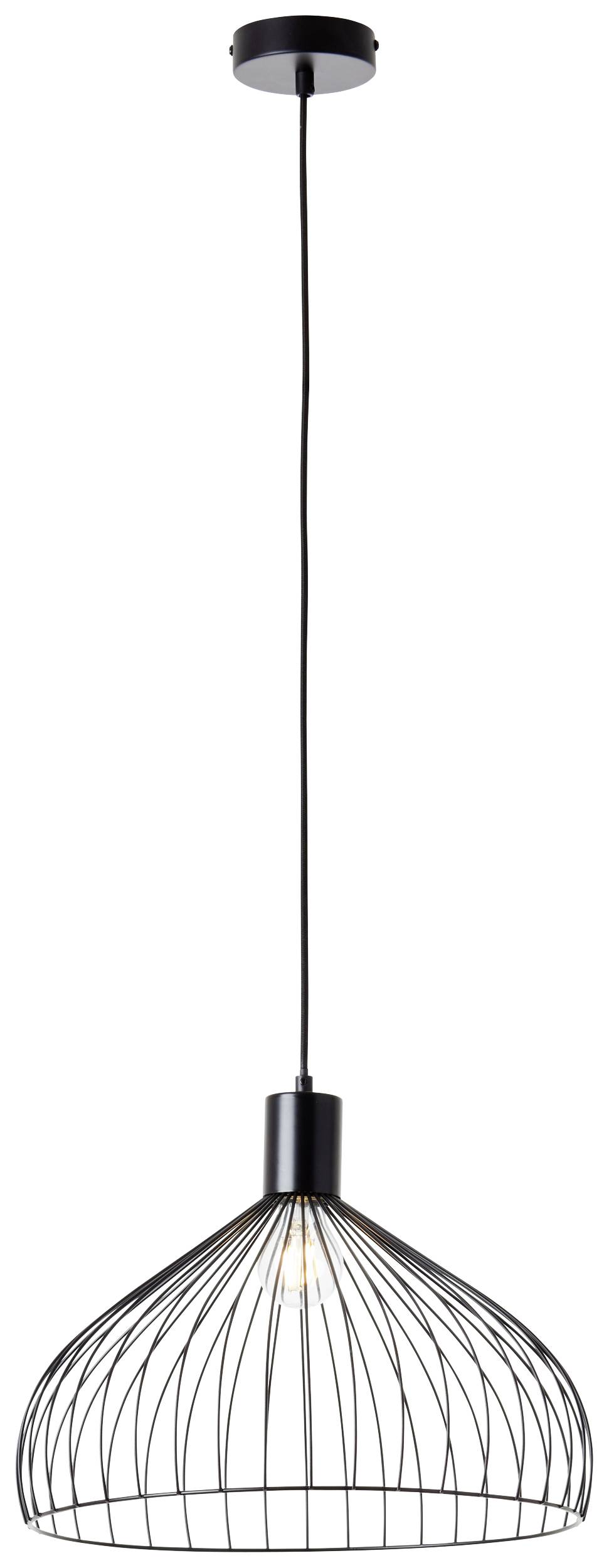 Brilliant Blacky 99392/06 Pendelleuchte E27 Schwarz (matt)