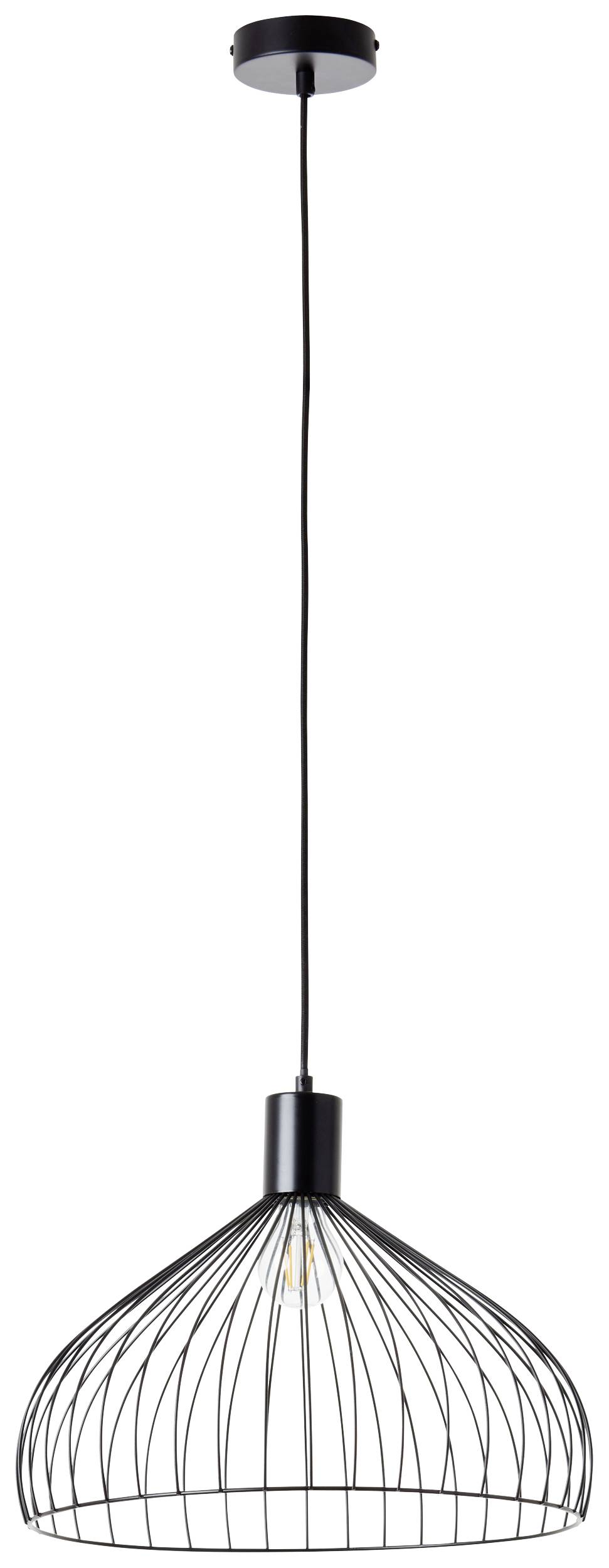 Brilliant Blacky 99392/06 Pendelleuchte E27 Schwarz (matt)