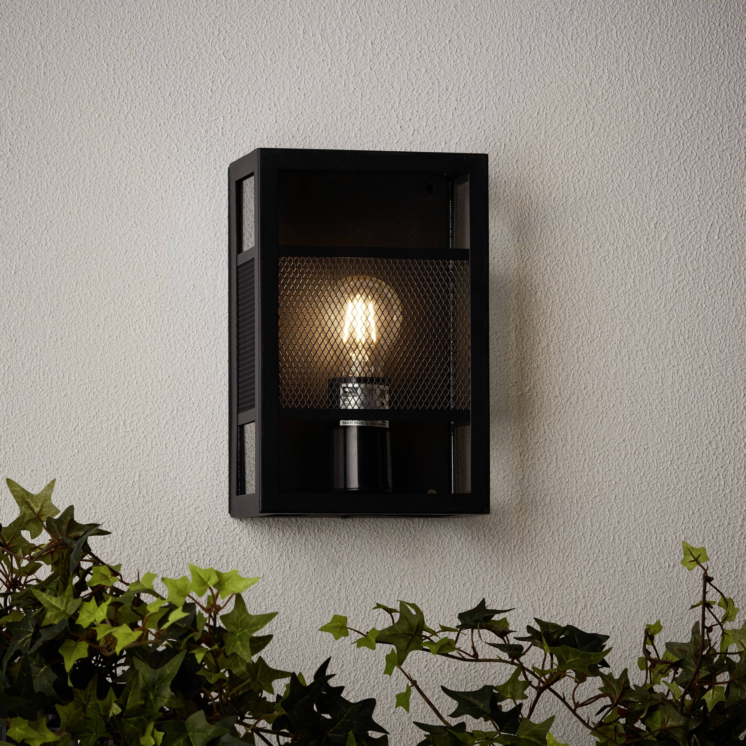 Brilliant Getta 96409/06 Außenwandleuchte E27 Schwarz