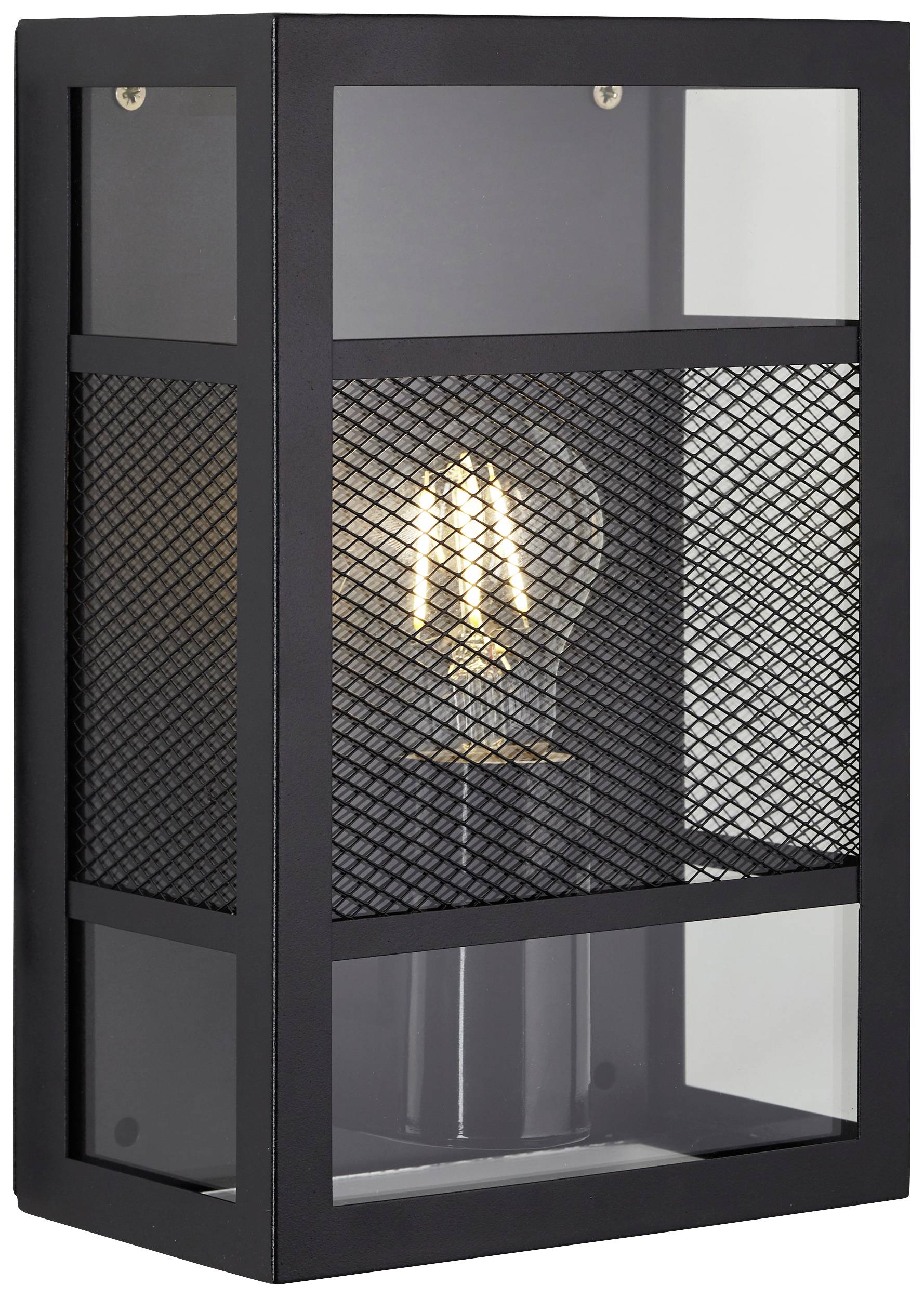 Brilliant Getta 96409/06 Außenwandleuchte E27 Schwarz