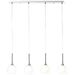 Brilliant Hadan 85574/15 Pendelleuchte E14 Chrom, Weiß (transparent) Brilliant Hadan 85574/15 Pendelleuchte E14 Chrom, Weiß (transparent)