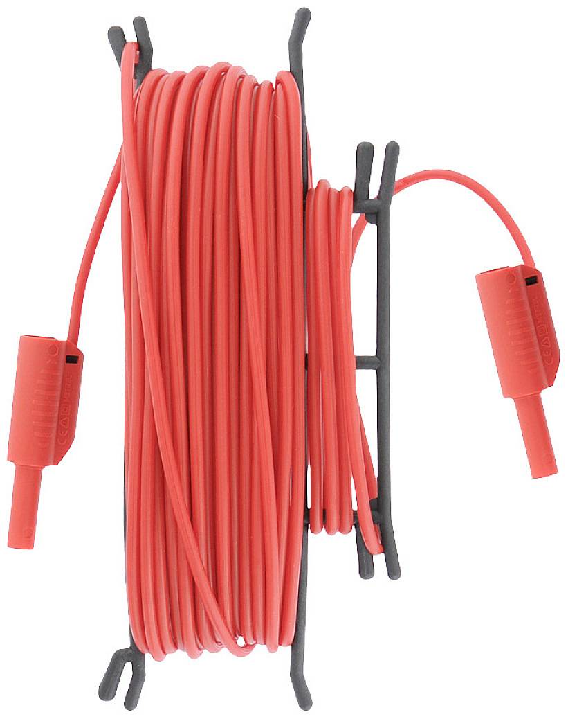 Metrel A 1640 Sicherheits-Messleitung Bananenstecker 4 mm Bananenstecker 4 mm 20 m Rot 1 St.