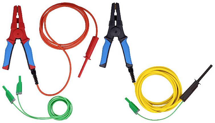 Metrel S 1539 2M5 Messleitungs-Set 2.50m Grün, Rot, Gelb 1St.