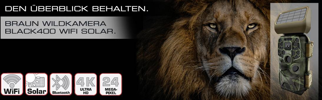 Braun Phototechnik Black 400 Wildkamera 24 Megapixel WLAN, Zeitrafferfunktion, Tonaufzeichnung Camouflage