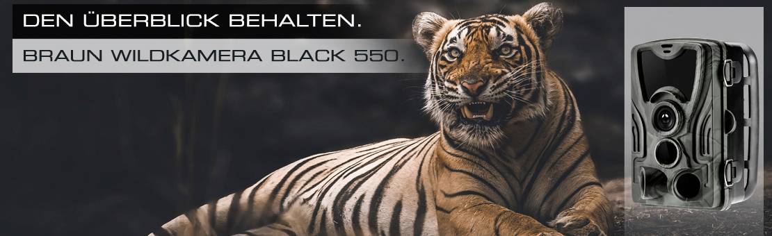 Braun Phototechnik Black 550 Wildkamera 24 Megapixel Zeitrafferfunktion, Tonaufzeichnung Camouflage