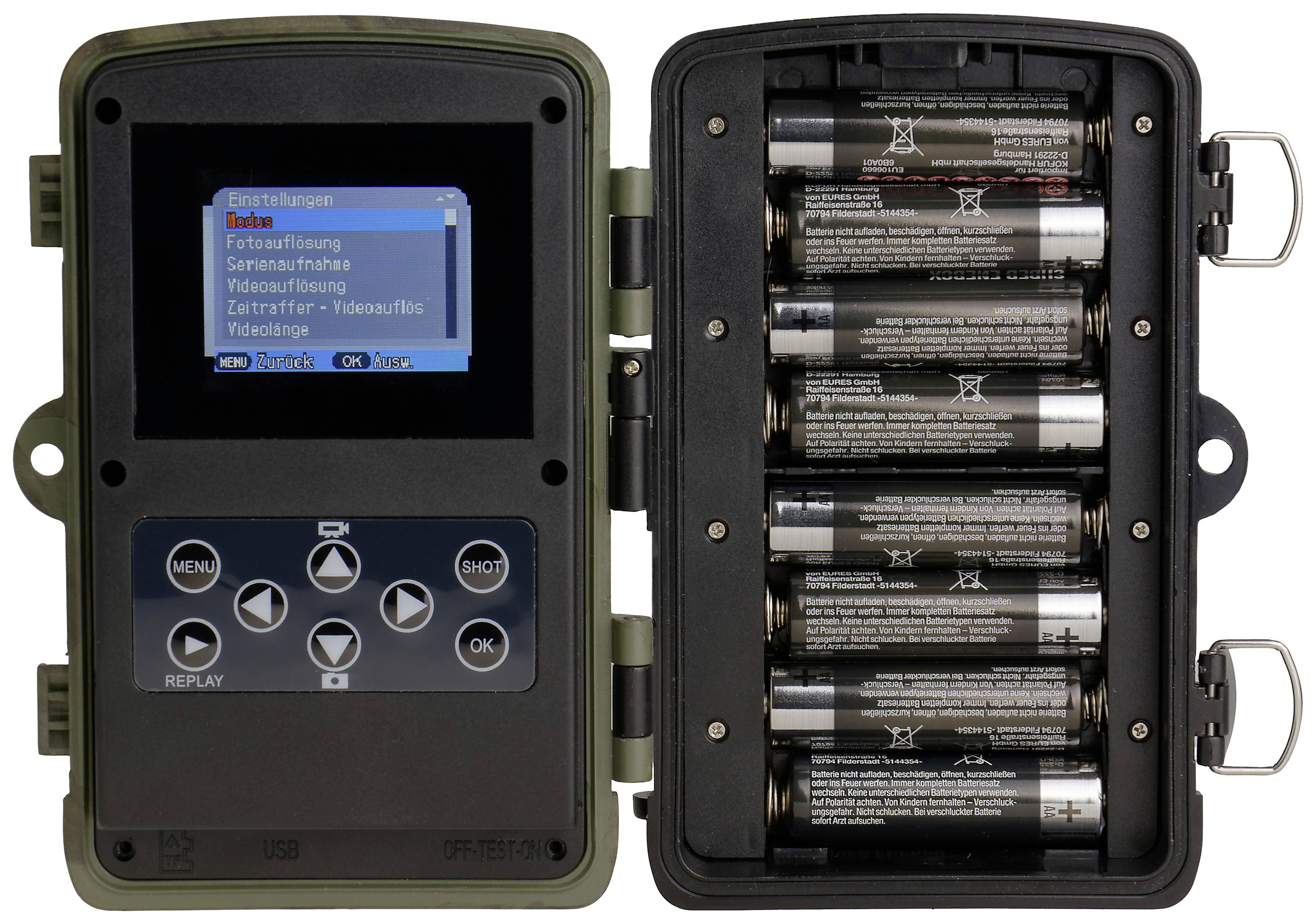 Braun Phototechnik Black 550 Wildkamera 24 Megapixel Zeitrafferfunktion, Tonaufzeichnung Camouflage