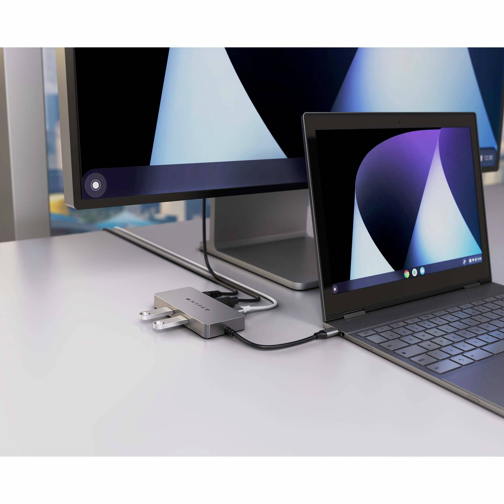 HYPER USB-C® Dockingstation HDMB2-GL Passend für Marke Dockingstations: Universal Chromebook USB-C® Power Delivery