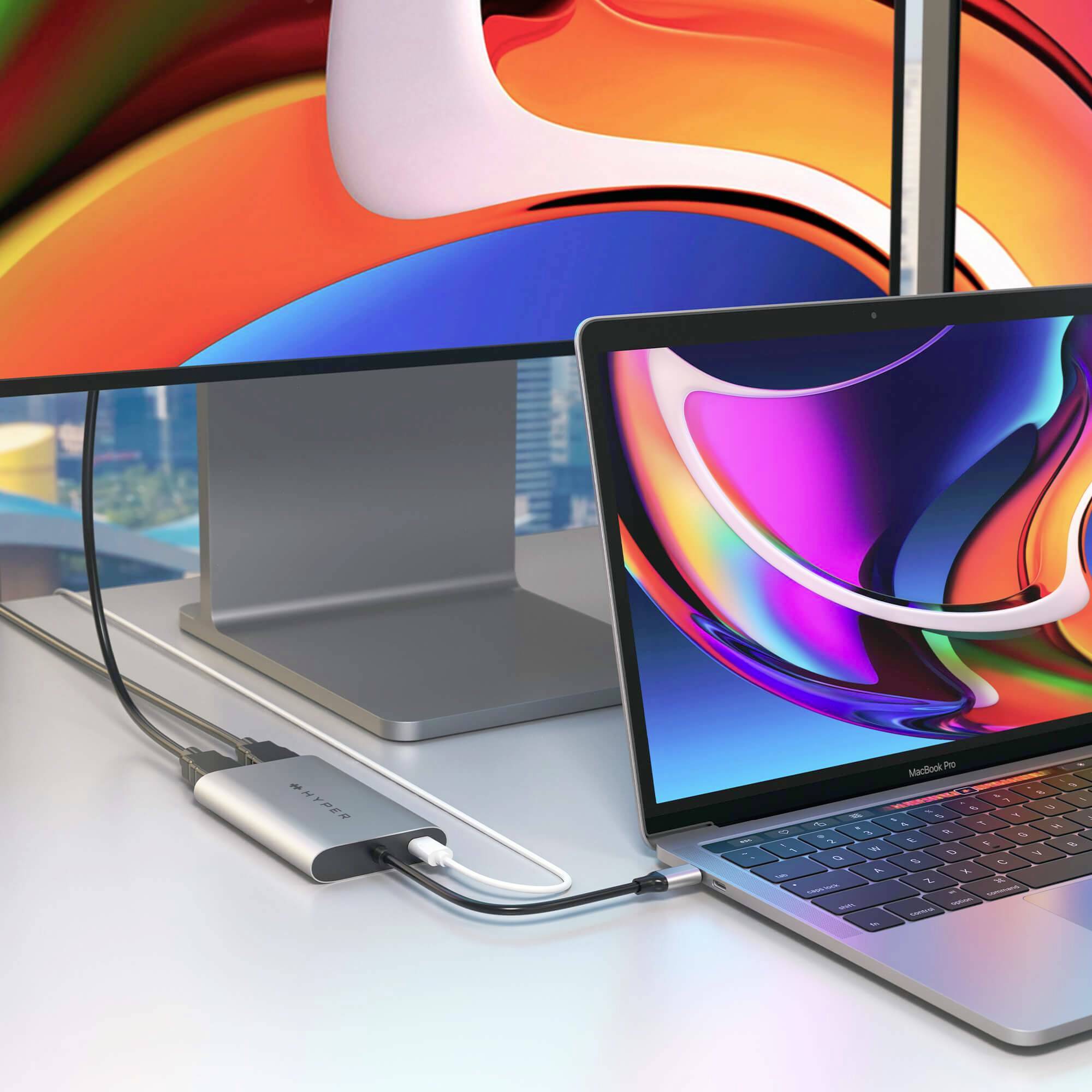 HYPER USB-C® Adapter [1x USB-C® - 2x HDMI®] HDM1-GL