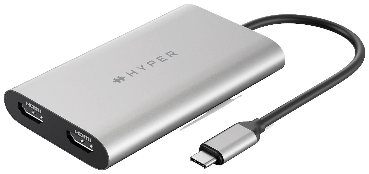 HYPER USB-C® Adapter [1x USB-C® - 2x HDMI®] HDM1-GL