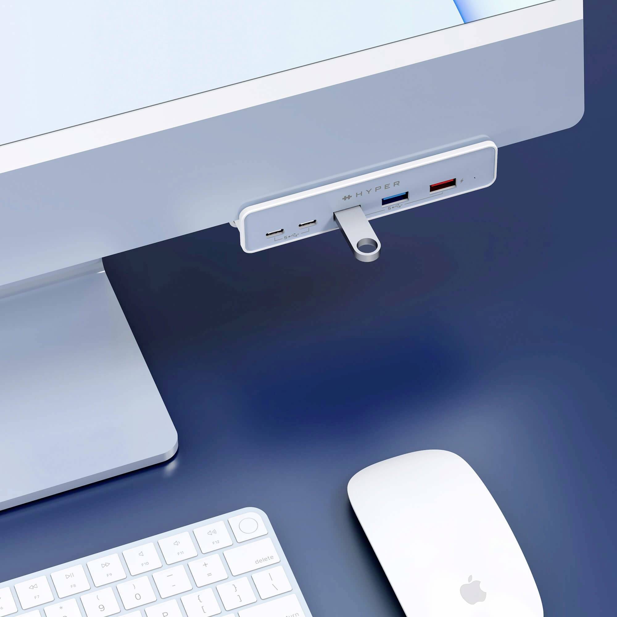 HYPER HD34A6 5 Port USB-C® (USB 3.2 Gen 2) Multiport Hub Weiß