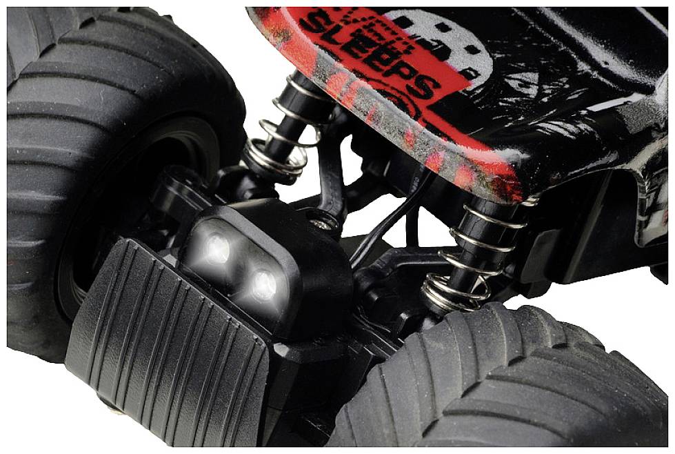 Absima Big Foot Weiß 1:32 RC Modellauto Elektro Monstertruck Heckantrieb (2WD) RtR 2,4 GHz inkl. Ak